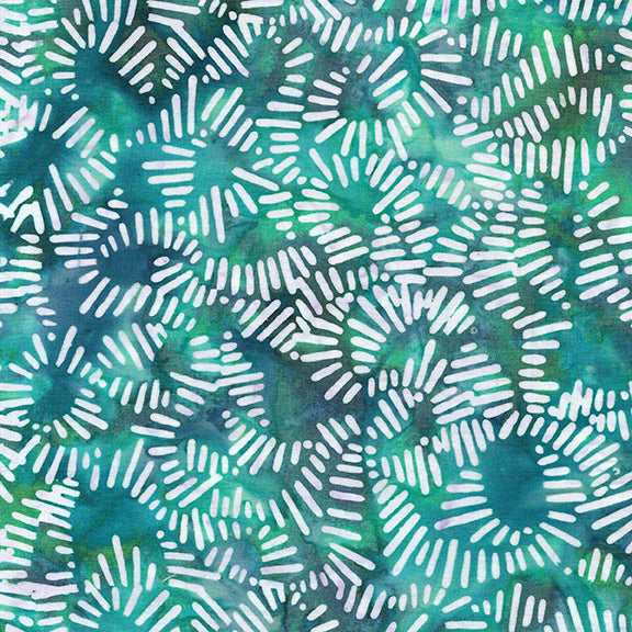 Bubbles Curves and Corners - Amplitude-Teal Bermuda