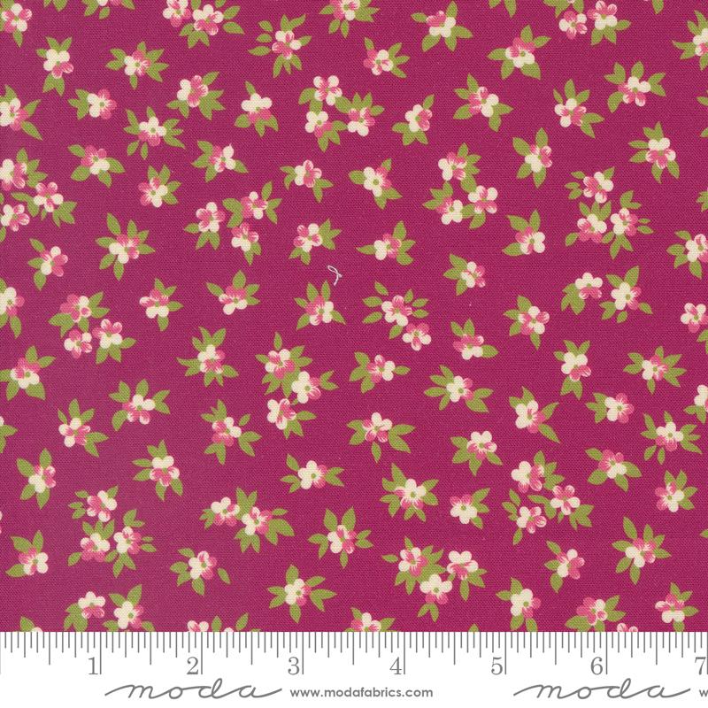 Chelsea Garden -Mulberry (Tea Rose Ditsy Small Floral)