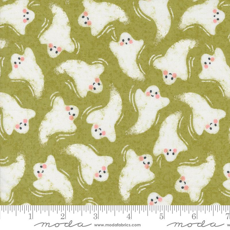 Hey Boo - Friendly Ghost Halloween Ghost (Witchy Green)