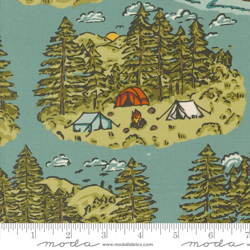 The Great Outdoors - Sky (Vintage Camping Landscape)