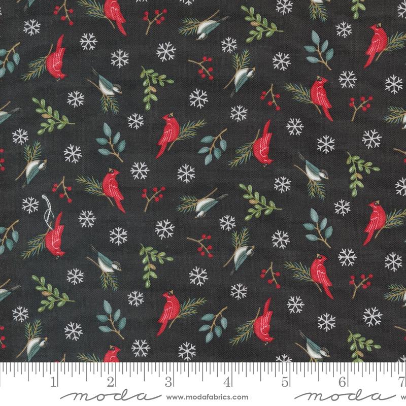 Woodland Winter Charcoal Black 56096 17 Moda #1