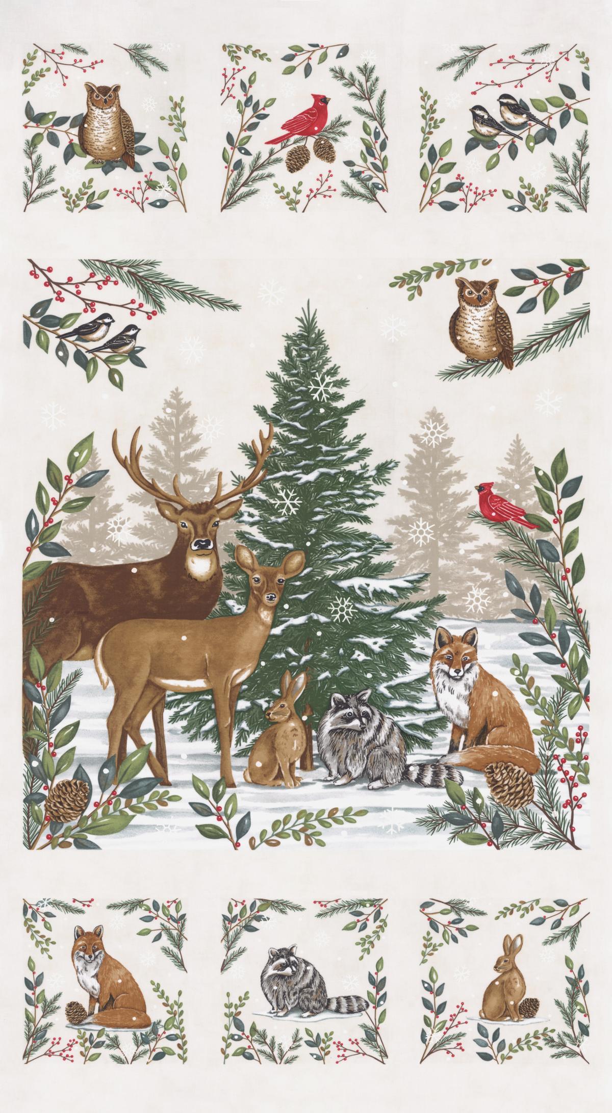Woodland Winter Snowy White 56099 11 Moda #1