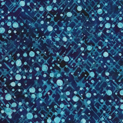 Squiggles, Dots & Lines - Dotty Grid-Blue Storm