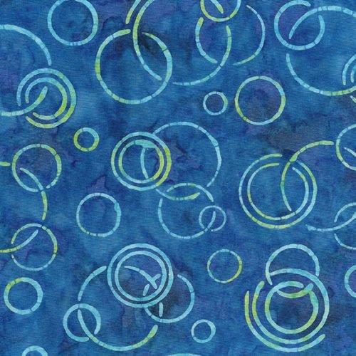 Squiggles, Dots & Lines - Soap Bubbles-Blue French Blue