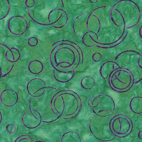 Squiggles, Dots & Lines - Soap Bubbles-Green Evergreen