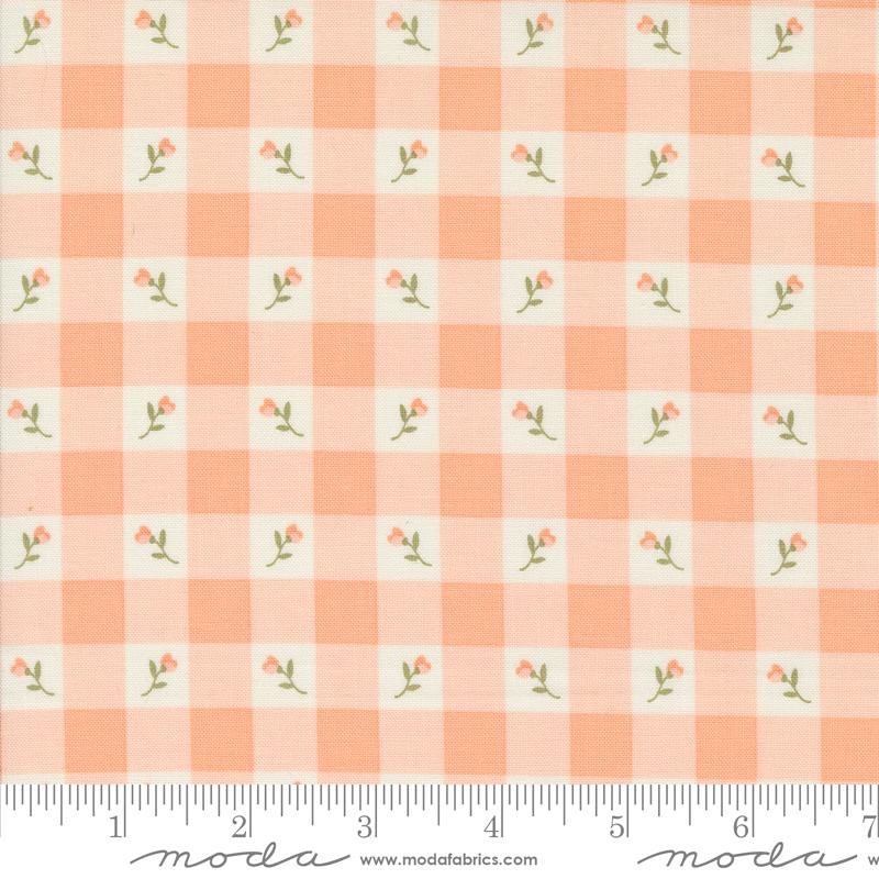 Flower Girl - Picnic Checks and Plaids Flower (Peach)