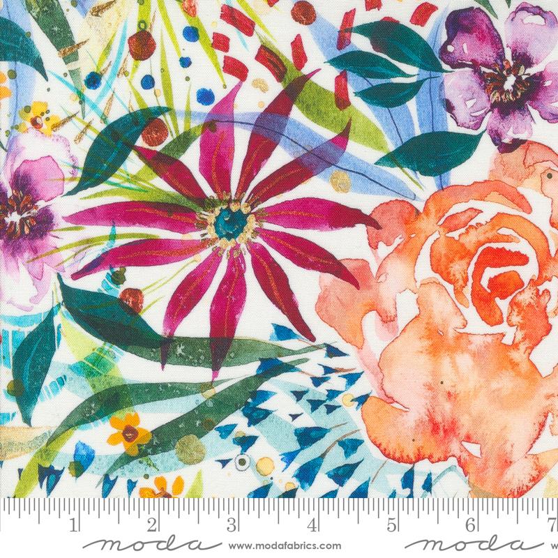 Coming Up Roses - Rose of My Heart Large Floral Watercolor (Cloud Rose)