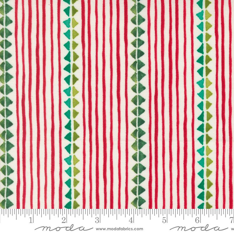 Winterly - Christmas Ribbon Stripes Cream