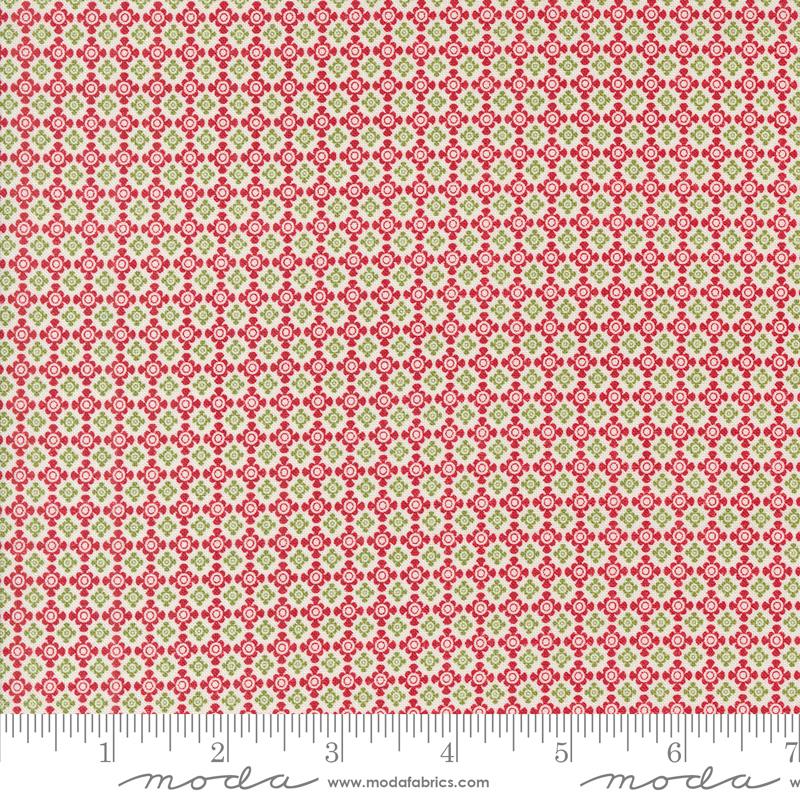 On Dasher Reindeer Candy Red 55662 12 Moda #1