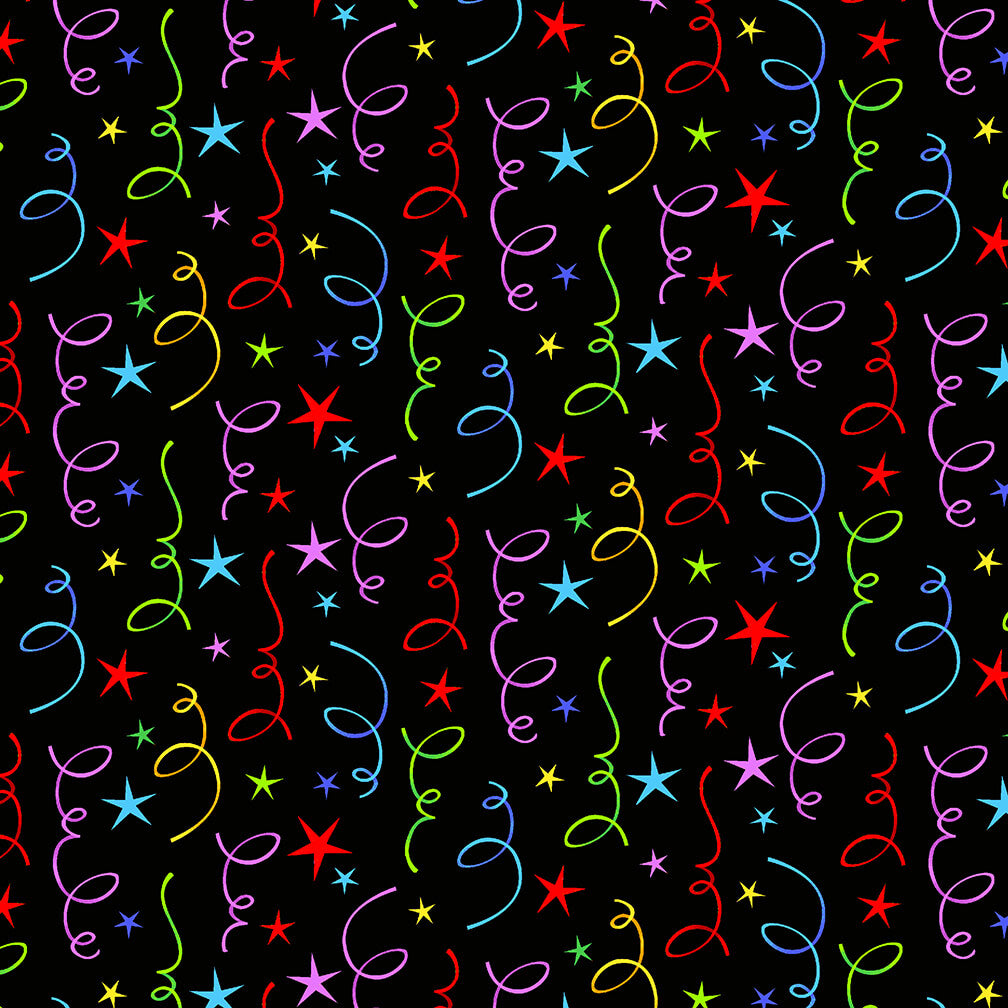 Party Time! Streamers and Stars - 6643-97 Multi