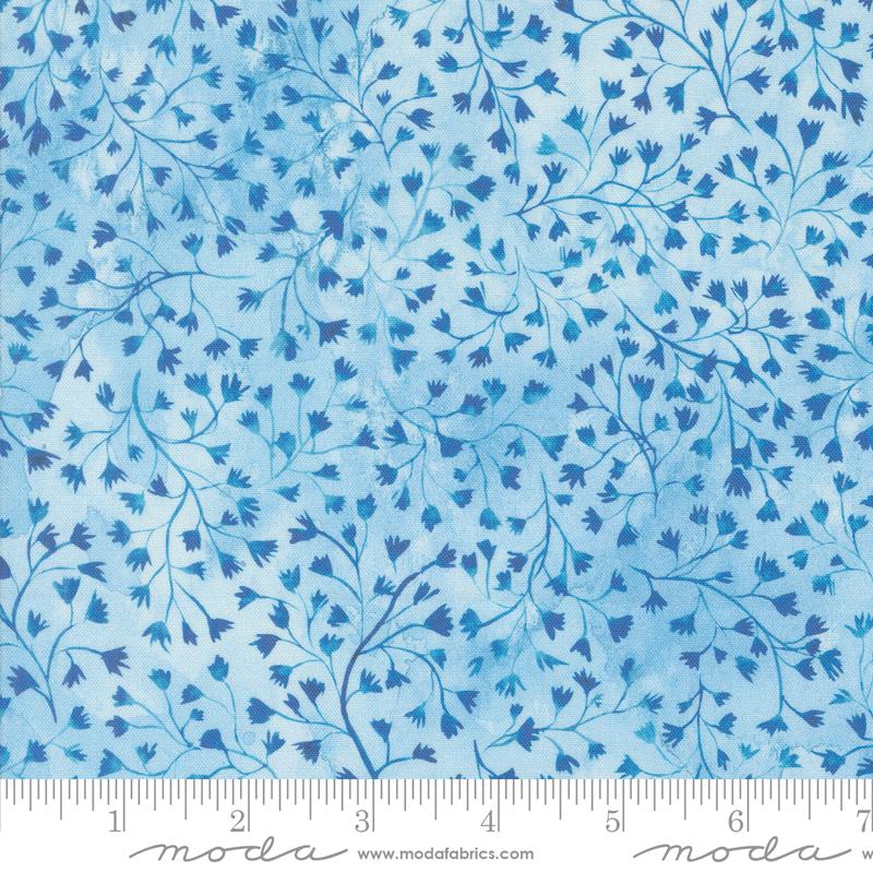 Sunshine & Blue Skies - Fine Fellow Fern Blenders Watercolor Leaf Vine Sky Blue