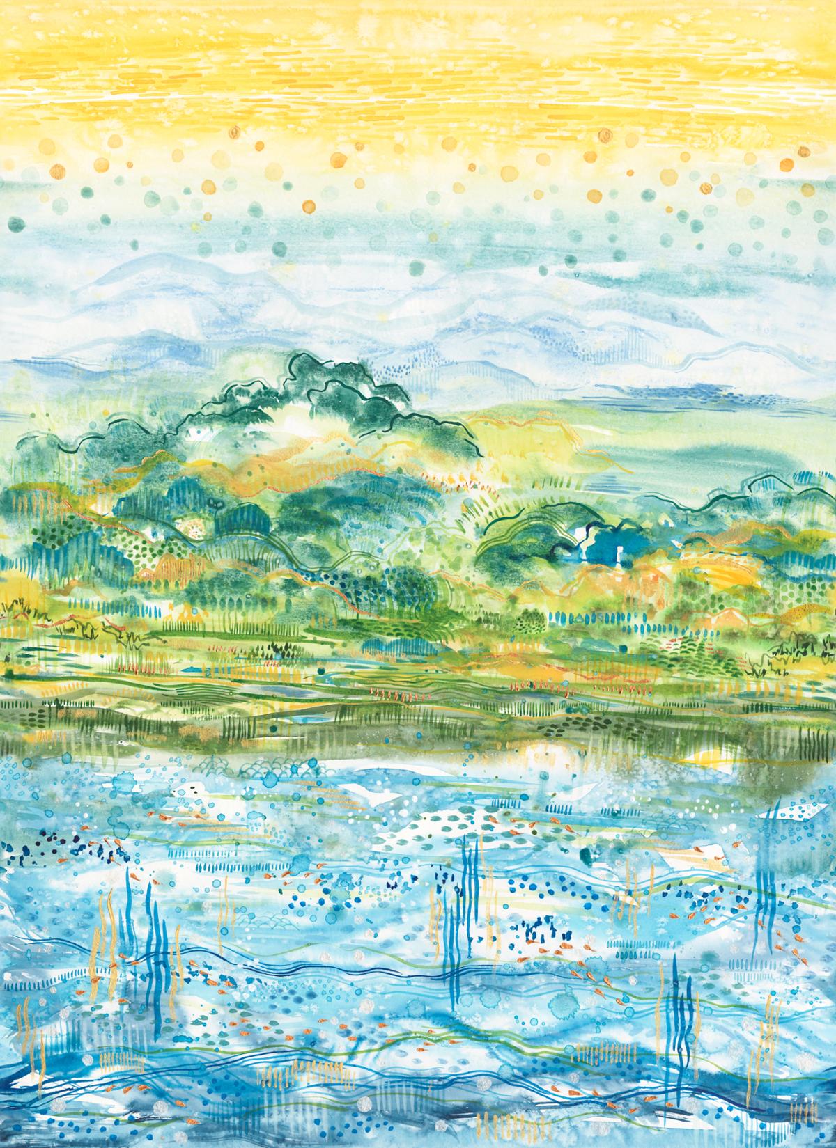 Sunshine & Blue Skies - Hop Skip And Jump Landscape Ombre Multi