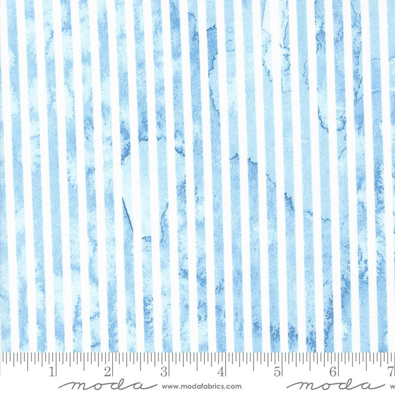 Sunshine & Blue Skies - Line Dance Stripes Watercolor Sky Blue