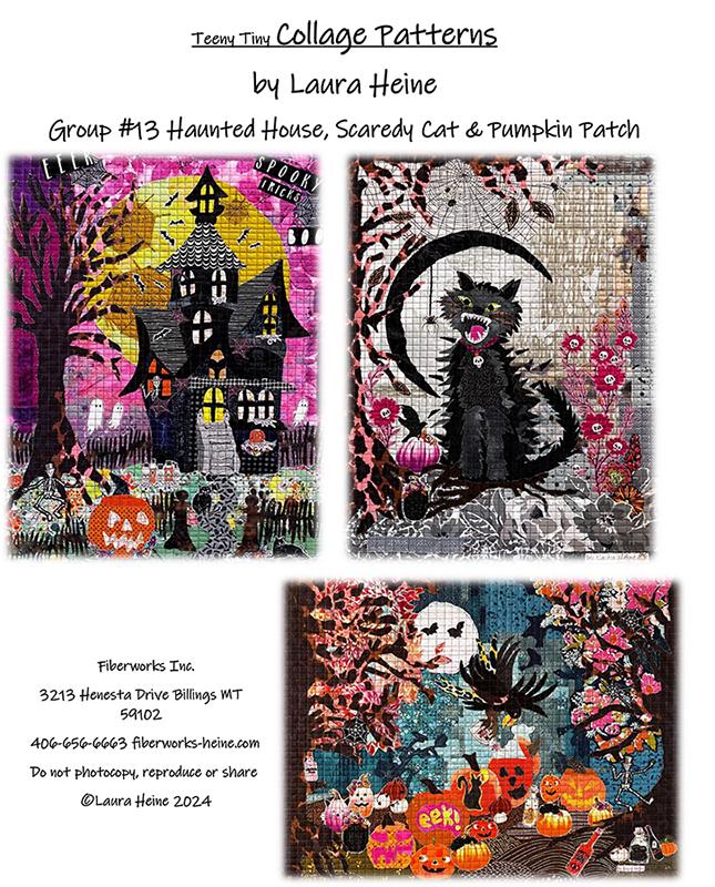 Teeny Tiny Collage #13 LHFW TT13 Fiberworks#1