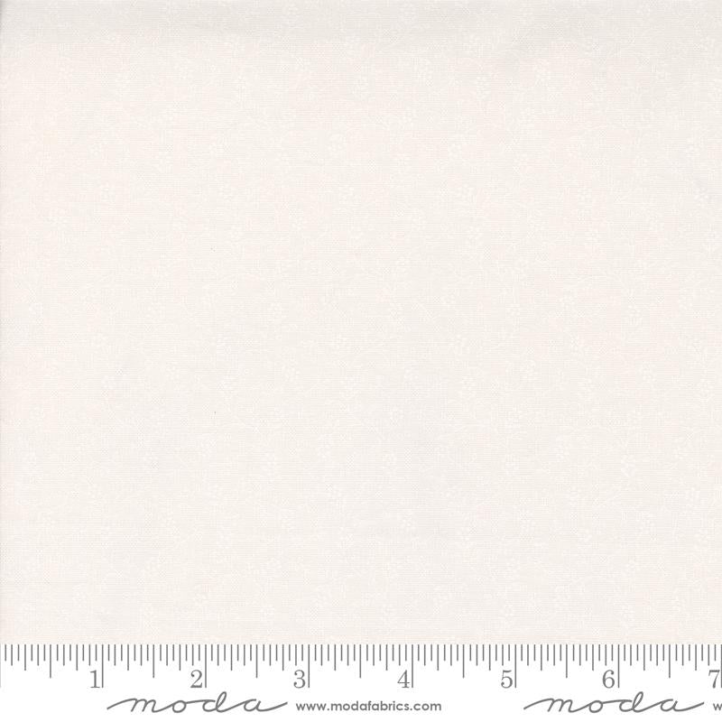 Itty Bitty Background Gatherings - Flower Vines Small Floral Off White White