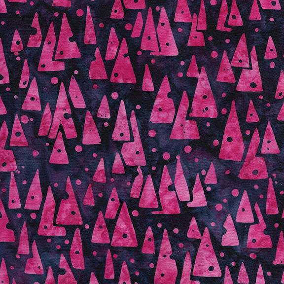 Geometric Symphony - Triangles and Dots-Purple Blackberry