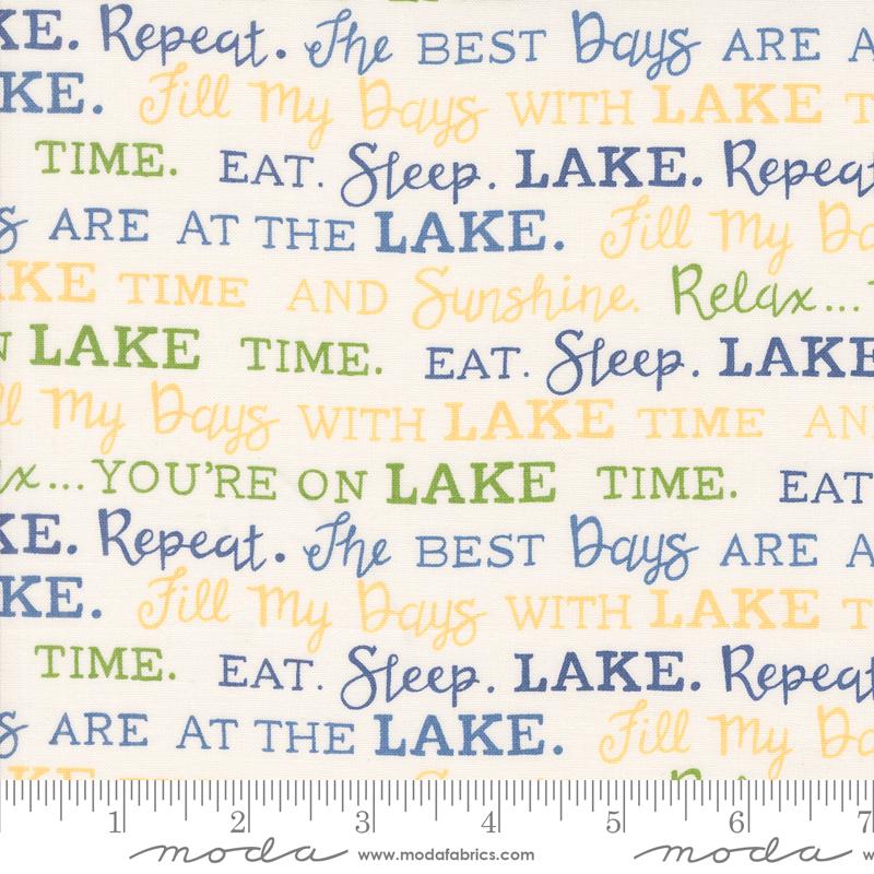 On Lake Time - Lake Words Text and Words Cloud White