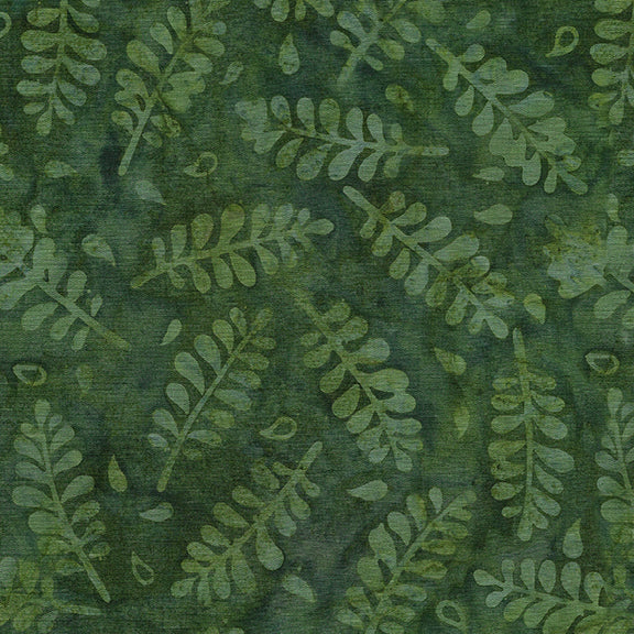 Wondrous - Small Leaves-Seaweed by Island Batik