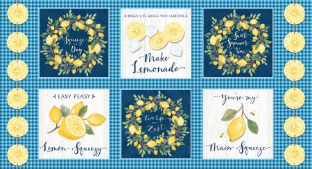 SE Squeeze the Day - Navy/Yellow Block Print