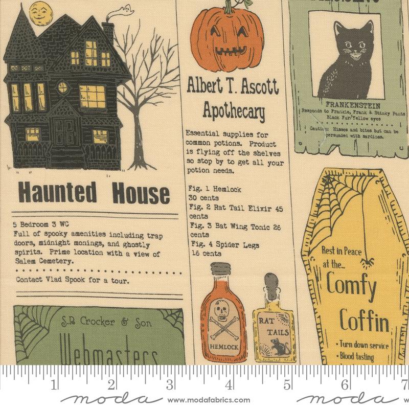 Home Sweet Haunt Bone 20910 11 Moda #1