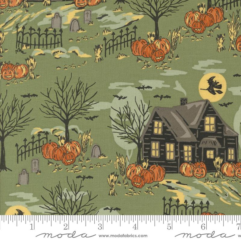 Home Sweet Haunt Moss 20912 15 Moda #1