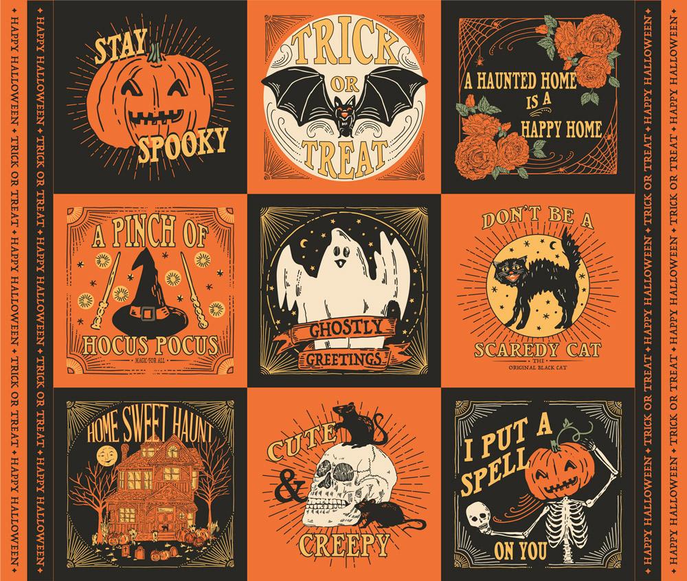 Home Sweet Haunt Panel Multi 20919 11 Moda #1
