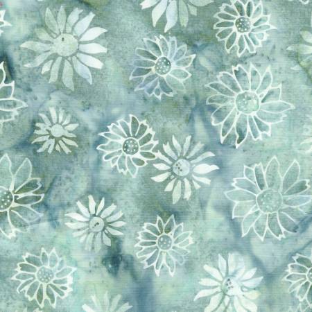 Frosted Foliage -Multi Grey Teal Iceberg