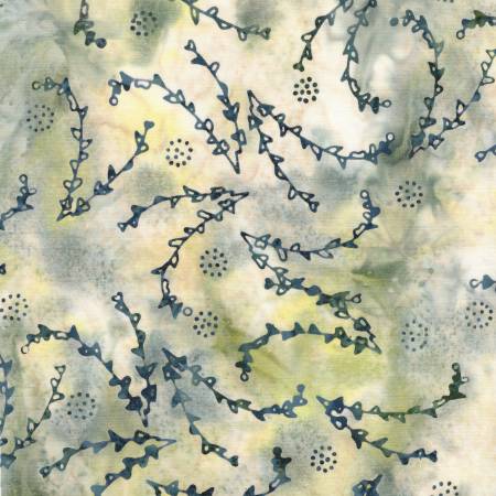 Frosted Foliage -Multi Green Yellow Glacier
