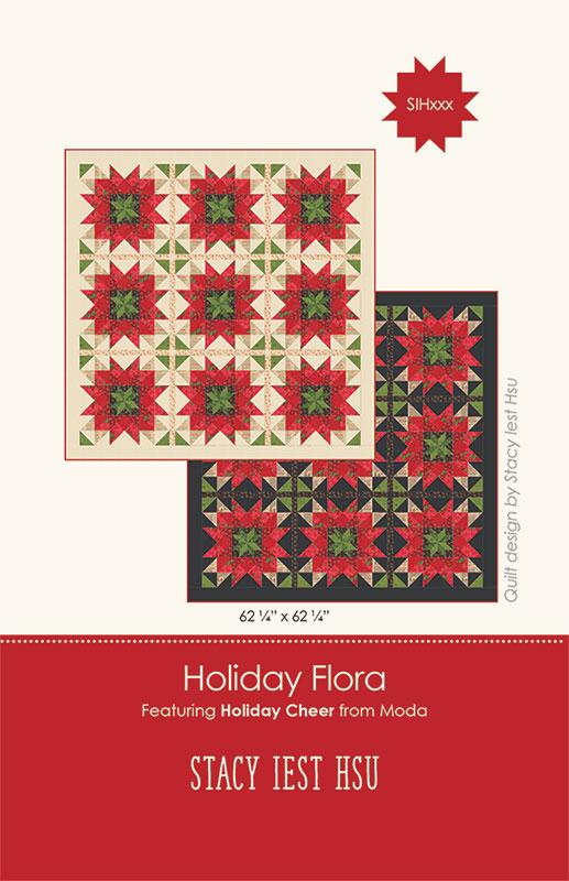Holiday Flora Quilt Kit Dark Version