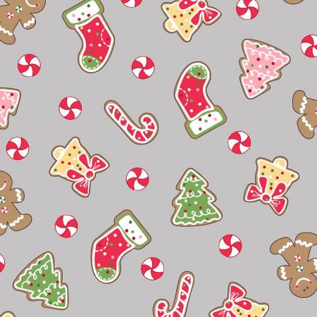 Grey Christmas Cookies
