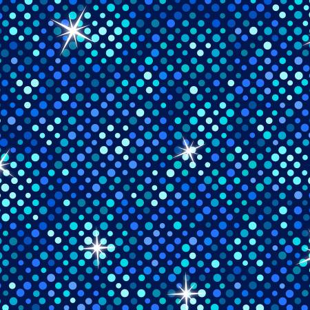 Disco! - Blue Big Glitter with Silver Metallic