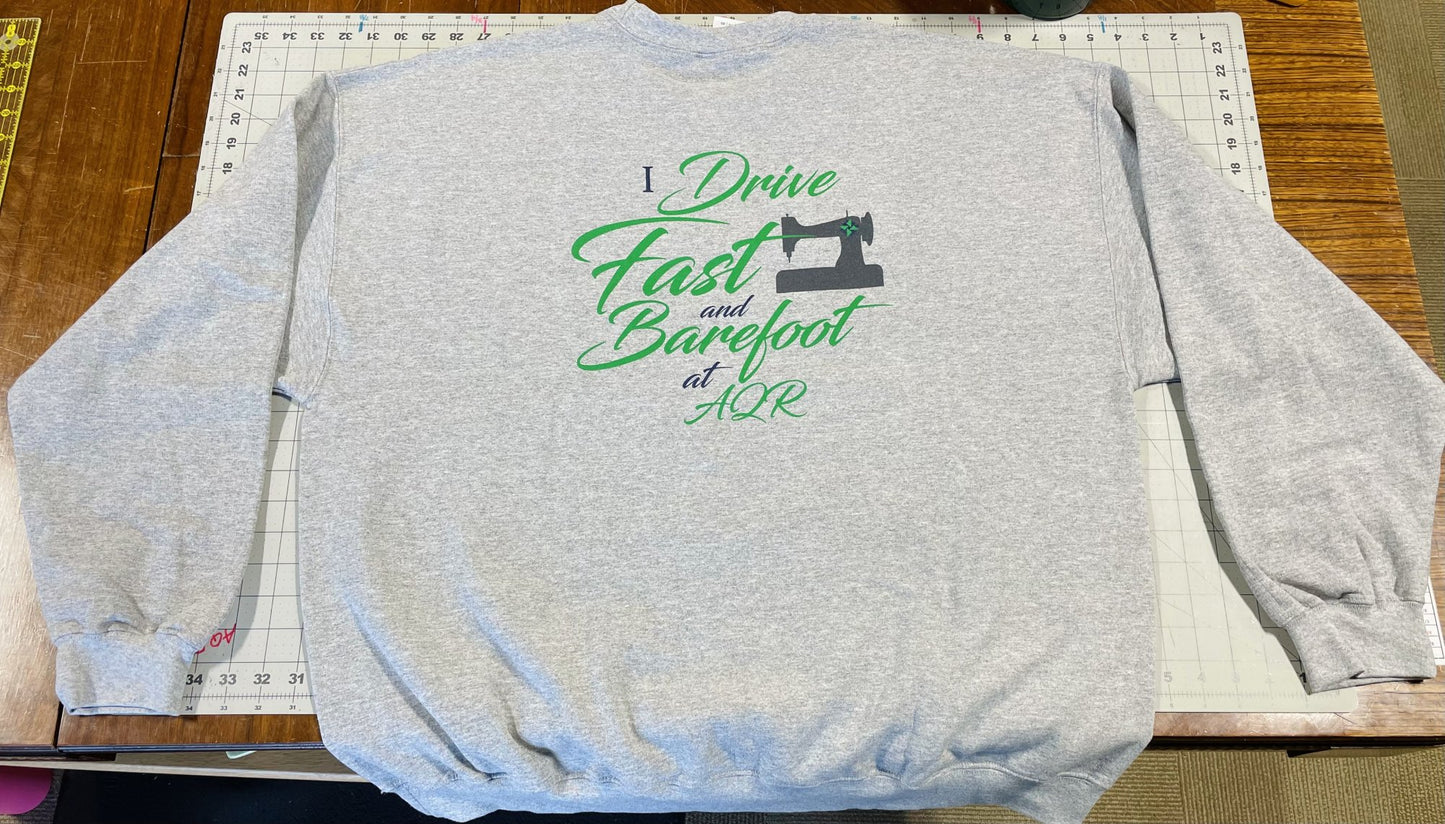 AQR Drive Fast Crew Sweatshirt - Grey