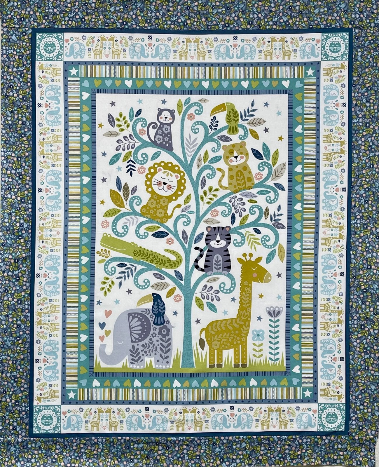Baby Safari Elephant Quilt Kit