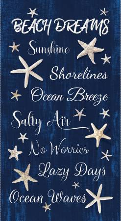 Beach Dreams - Navy Panel
