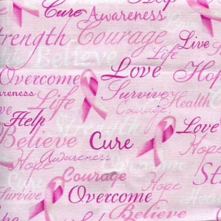 Pink Ribbon Cure Words TT110922