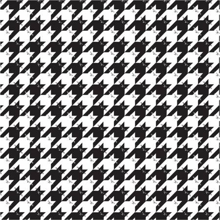 Black Kitty Houndstooth