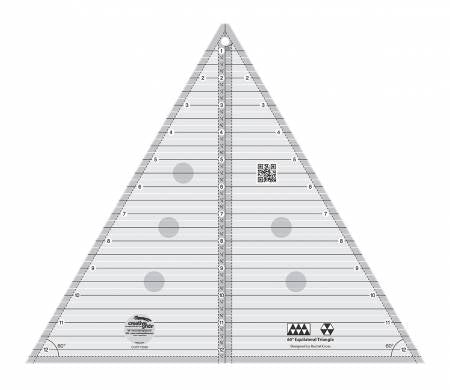 60 Degree Triangle 12-1/2" Quilt Ruler by Creative Grids