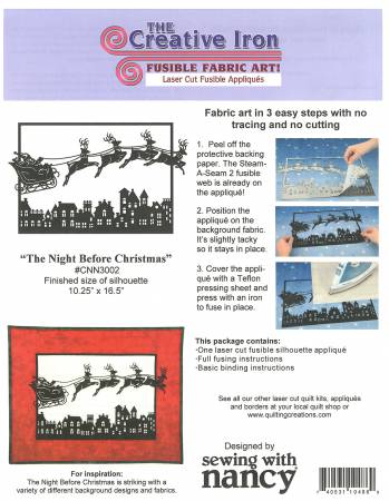 Sewing With Nancy Night Before Christmas 16-1/2in x 10-1/2in