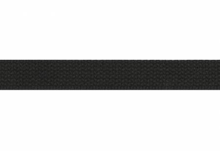 Cotton Webbing 1" Black - by the yard