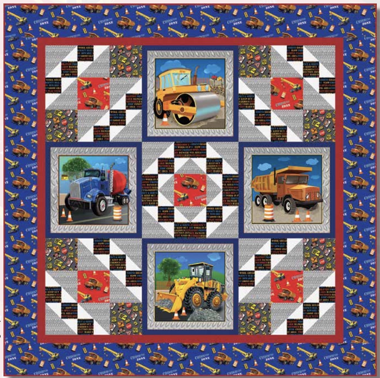Construction Zone Quilt Kit