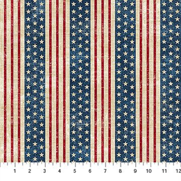 American Heartland - Cream Multi Stripe