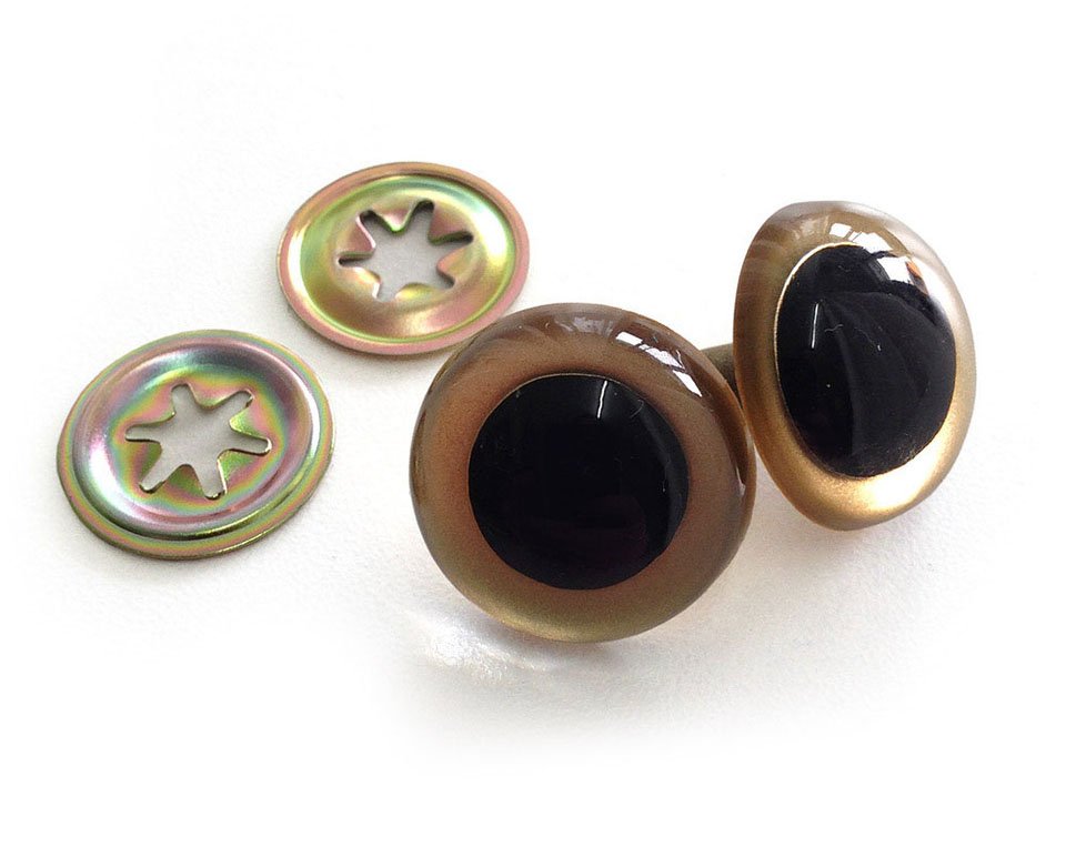 Toy Eyes Crystal - 21mm Gold