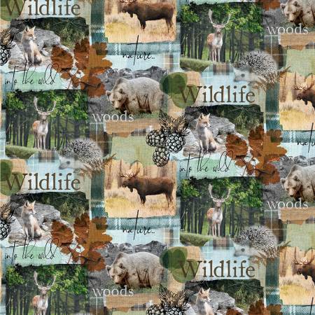 Wild Digital Patch by Michael Miller - 12in repeat