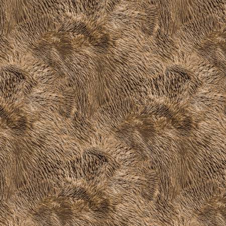 Tan Furry Texture Digitally Printed by Michael Miller