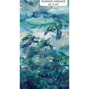 Sea Breeze - Wide Border Panel (Blue Multi)