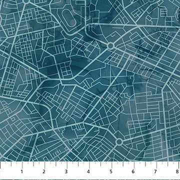 City Harbor - Medium Blue Road Map
