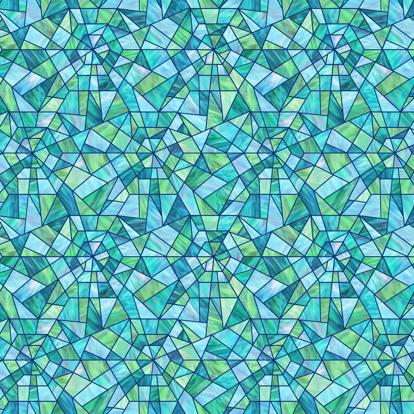 Risen - Turq Multi Stained Glass