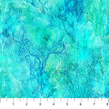 Coral Reef - Coral Texture Turquoise Multi