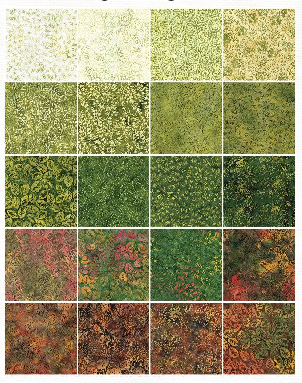 Earthly Greens-ST / Earthly Greens 10" Stack Island Batik