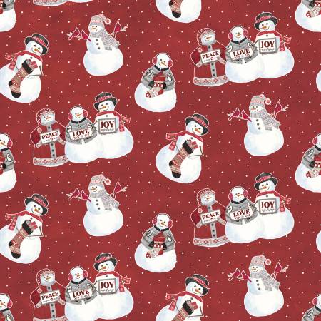 Hello Winter - Flannel Main Red